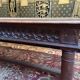 Gothic style dining table - Louis XIII walnut