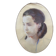 Lucien-Victor Guirand de Scevola (1871-1950) Portrait of a Young Woman, 1928 pastel, oval
