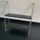 Vintage 1960 String wall shelf black gold - 58 x 49 cm