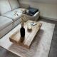 Solid oak coffee table