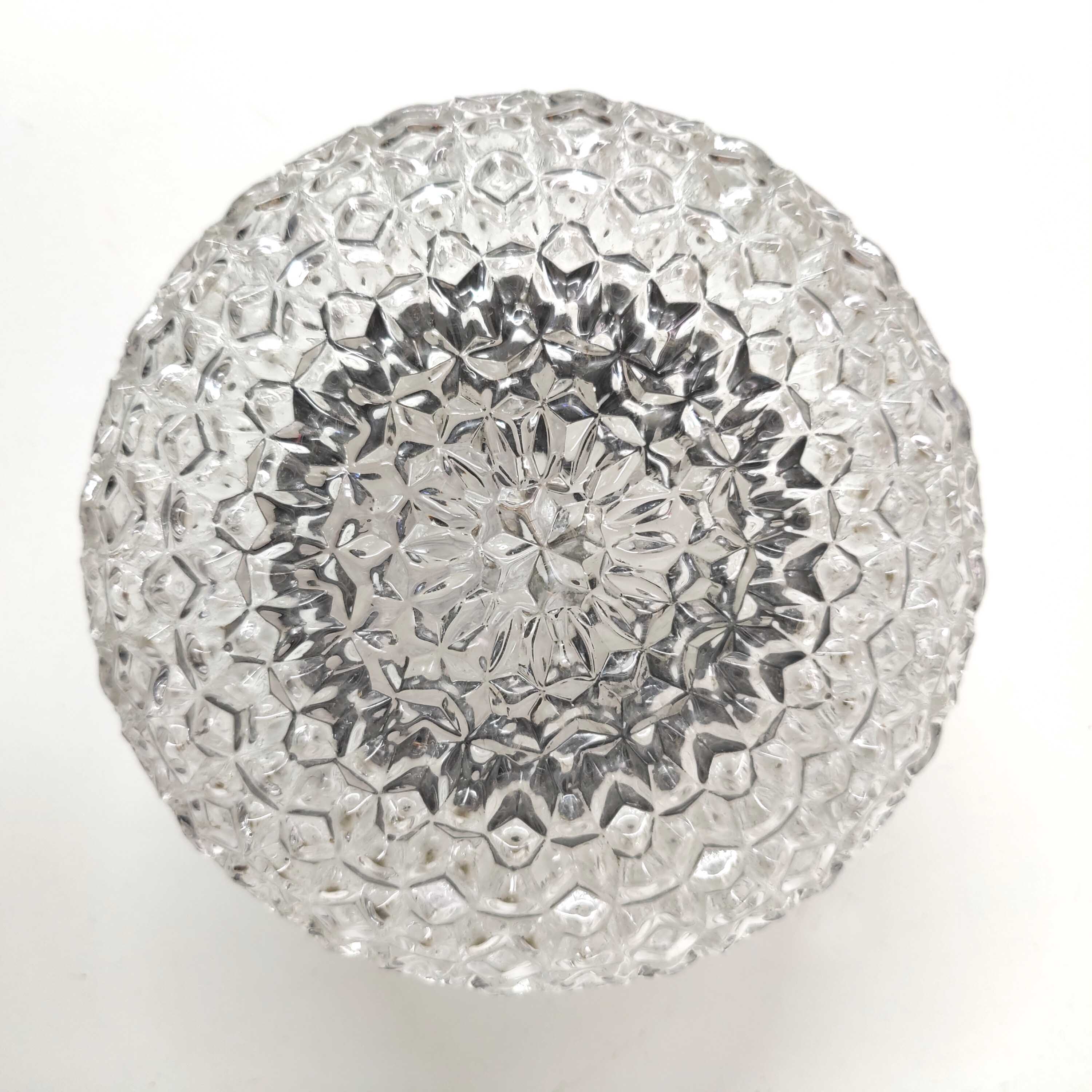 Cast glass ceiling lamp