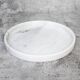 Gabriella – White Round Natural Marble Tray