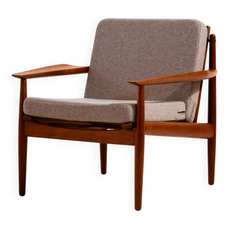 Restored teak armchair by Arne Vodder for Glostrup Møbelfabrik