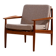 Fauteuil en teck restauré par Arne Vodder pour Glostrup Møbelfabrik
