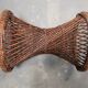 Table d'appoint diabolo vintage en rotin