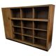 Art Deco XL Wall Cabinet Bookcase 1930s Oak Open Cabinet The Netherlands