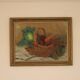 Original Swedish Oil on Canvas “Vegetable Basket” – G Wald Vintage