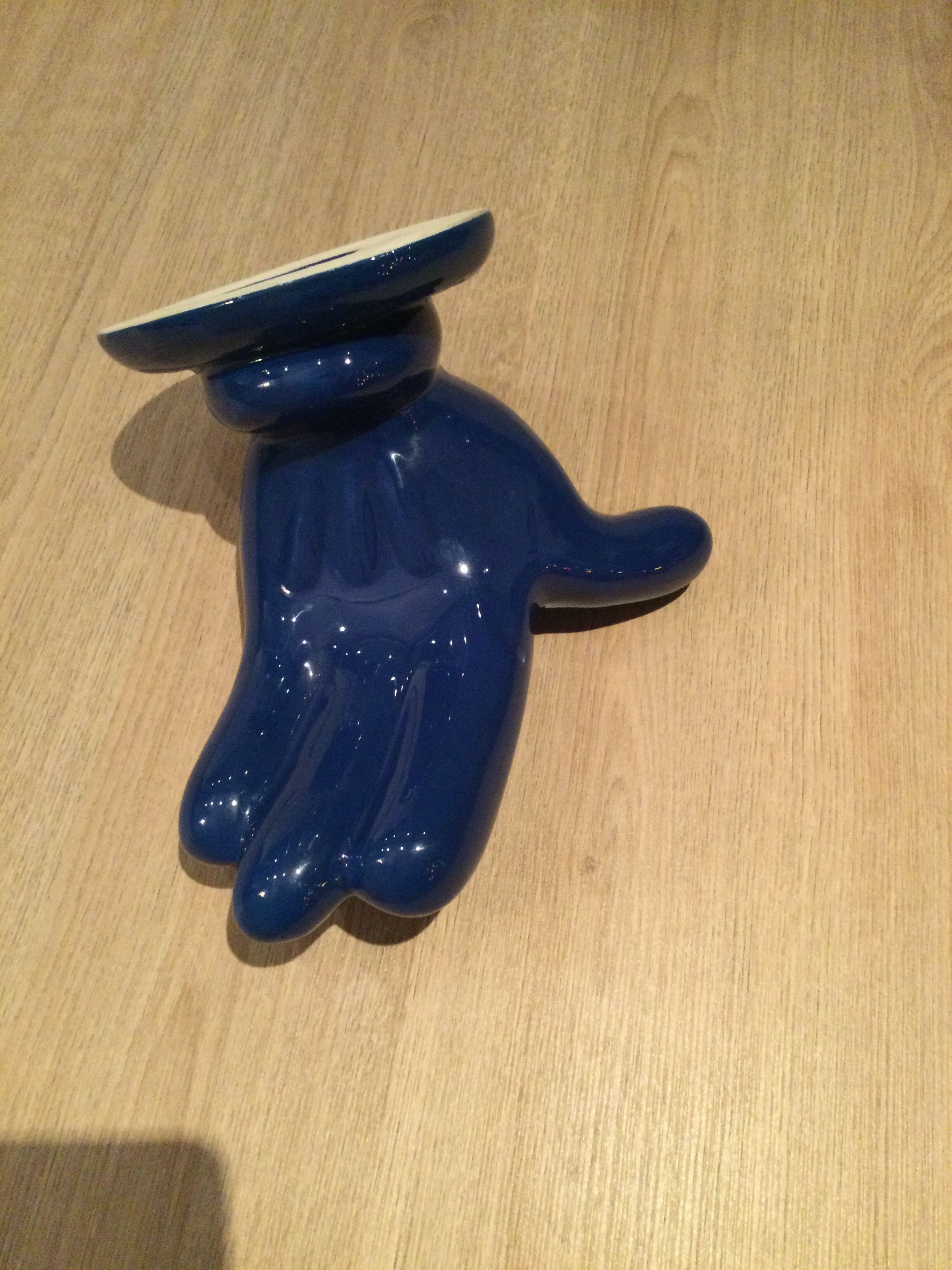 Ceramic hook signed J.C. Pieré vintage 1980