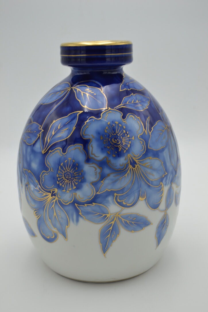 Arthemis Art deco vase by Camille Tharaud Limoges porcelain