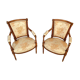 Paire de fauteuils cabriolet de style louis xvi epoque xixeme