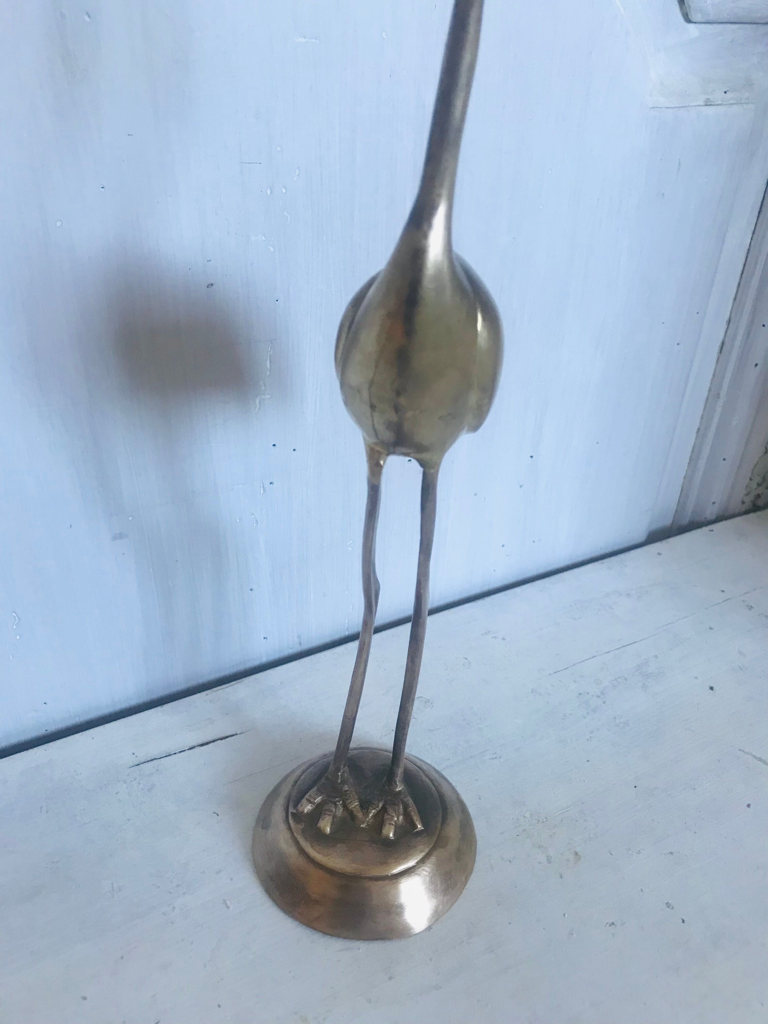 Brass bird 30cm