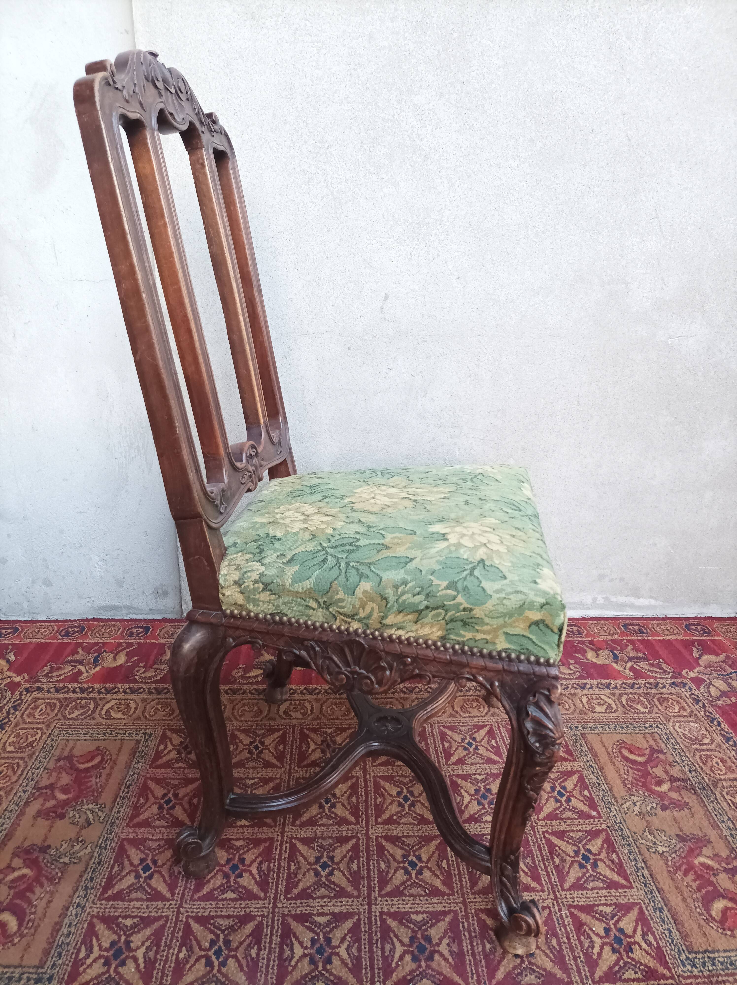 Louis XV chair in walnut 19th