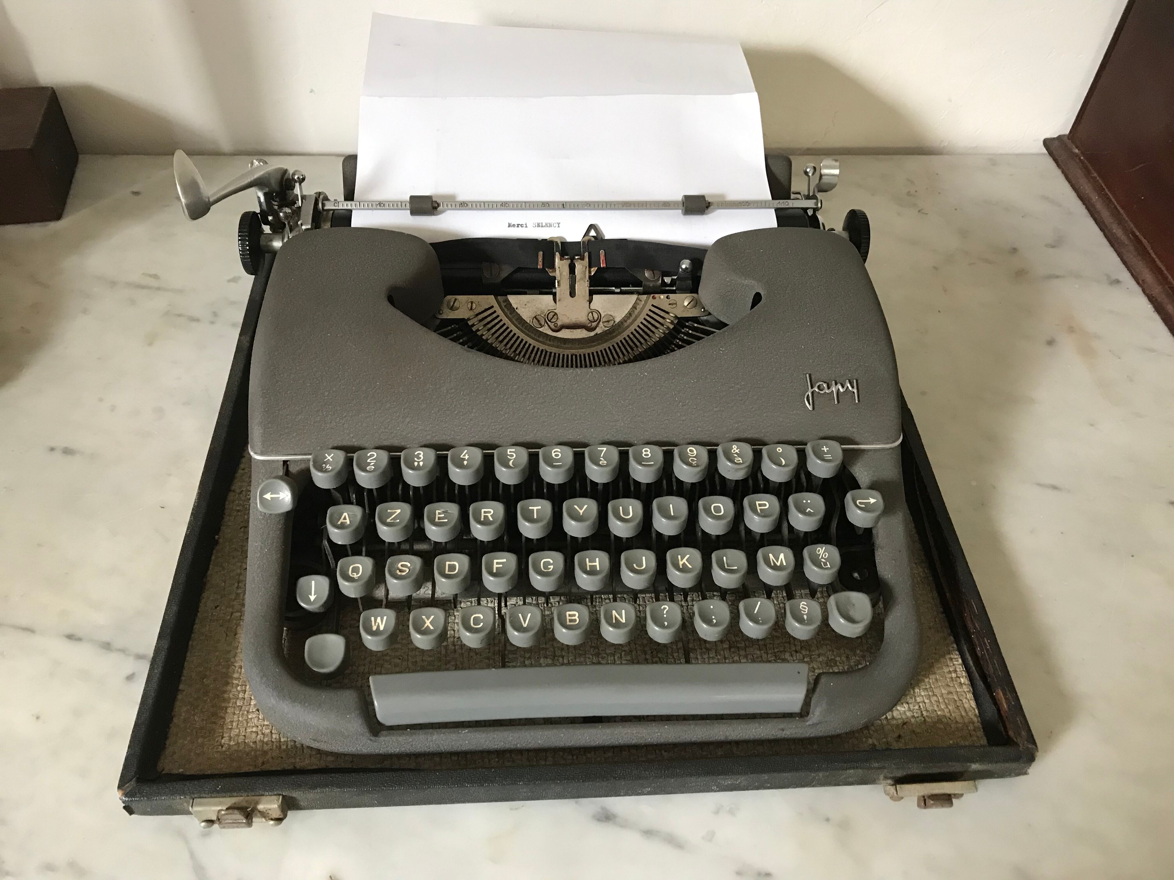 Typewriter Japy circa 1950