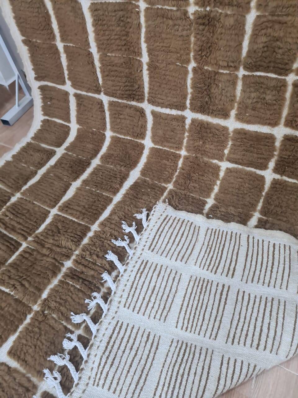 Handmade wool Berber rug 300X200 cm
