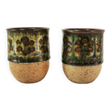 Mid century ceramic mugs, Bornholm, Denmark, 1960s.