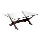 Table basse Illum Wikkelso en teck éditée par Soren Willadsen