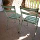 Set of 2 Art Prog metal garden chairs