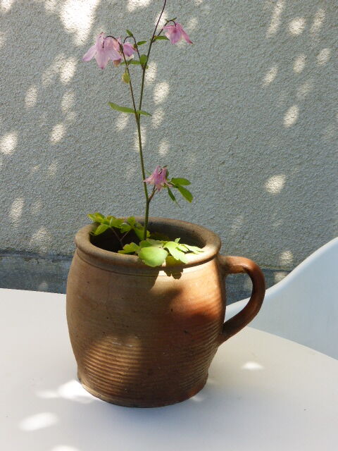 Sandstone pot with handle