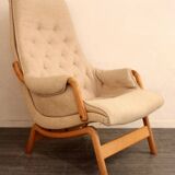 Danish vintage design armchair in oak