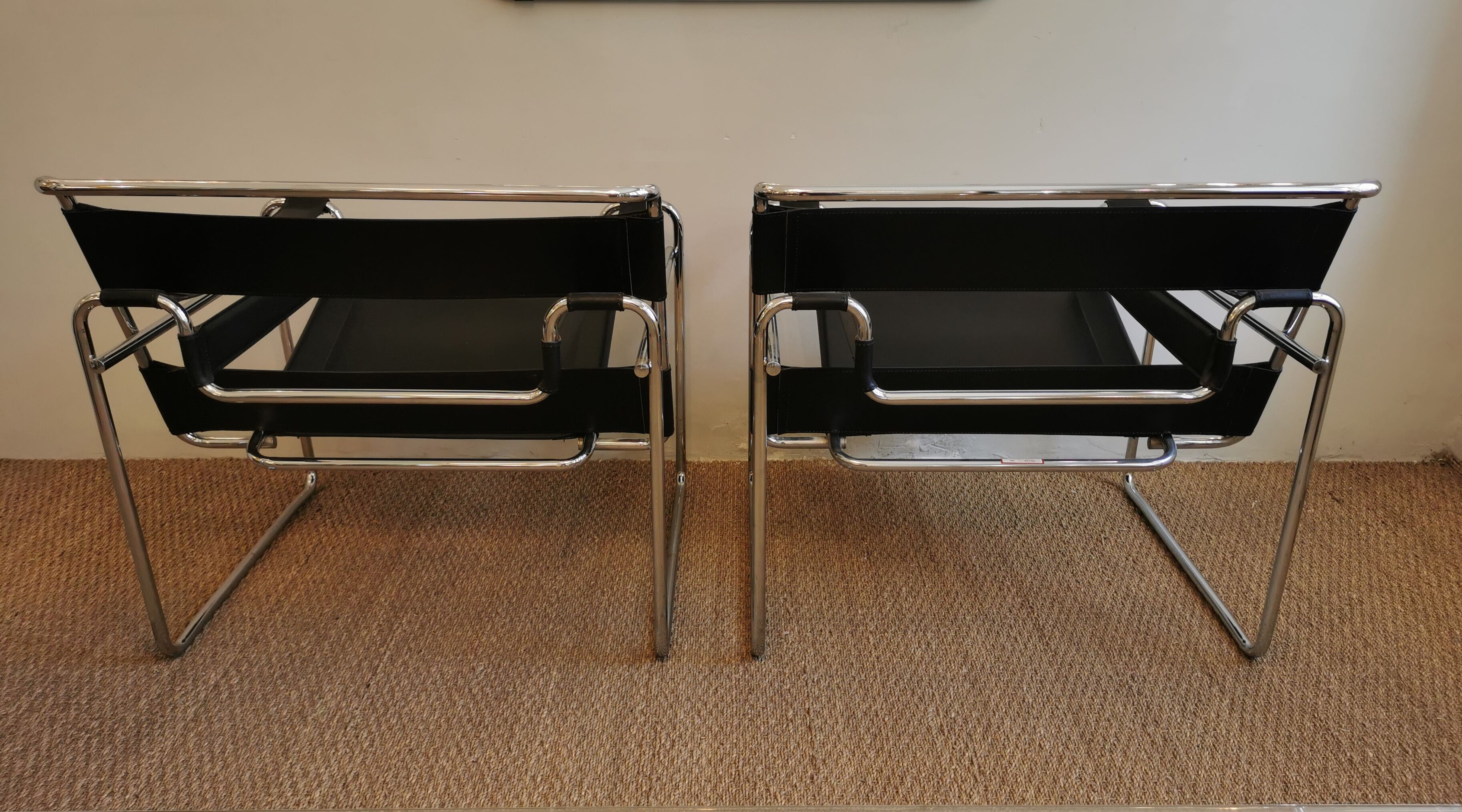 Armchairs design Vassily by Marcel Breuer Italian edition 80s