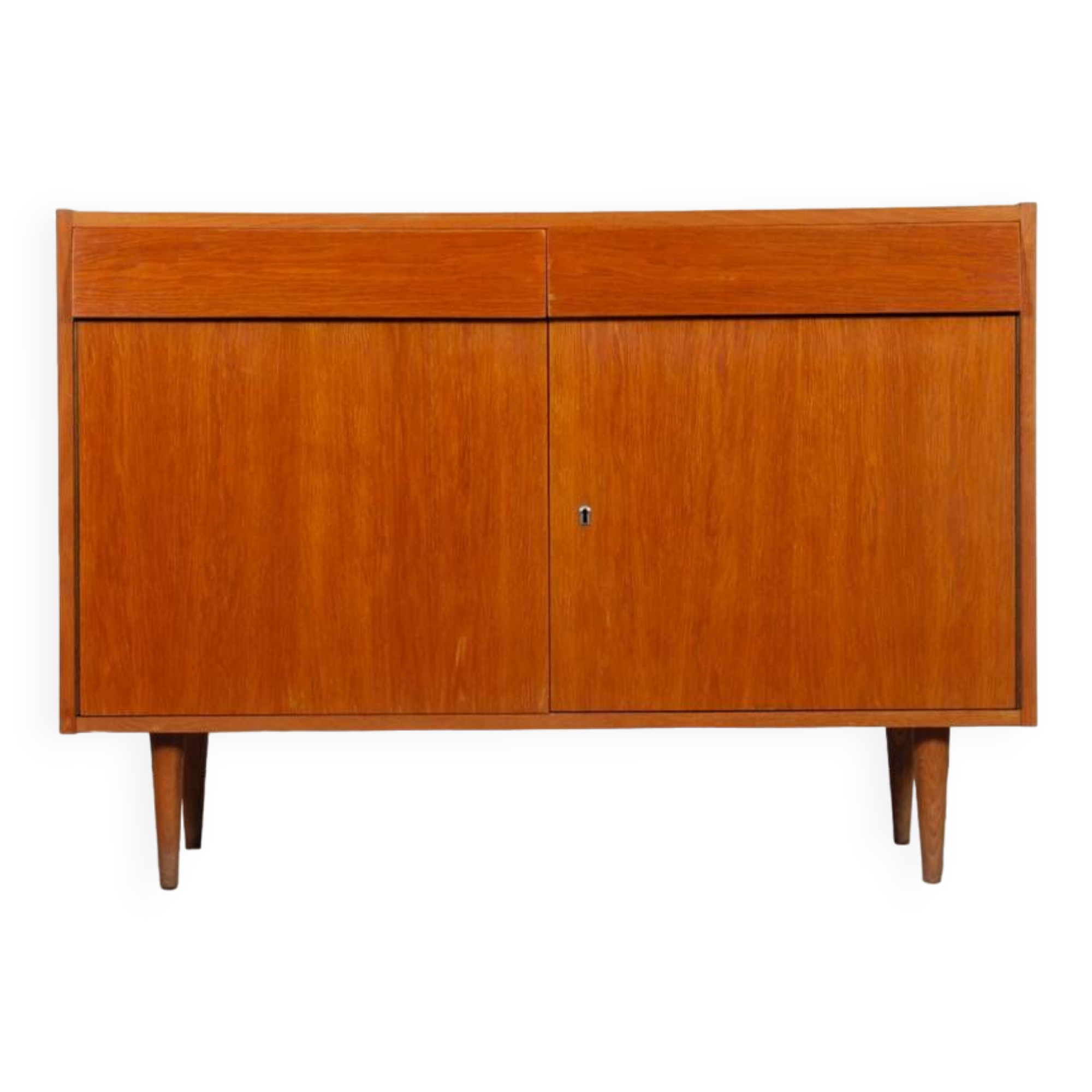 Oak sideboard produced by UP Zavody in the 1960s