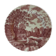 Round dish in english porcelain