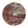 Round dish in english porcelain