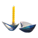 Ashtray and its pestle 6112 & candlestick 6146 Iridescent ceramic VERCERAM