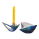 Ashtray and its pestle 6112 & candlestick 6146 Iridescent ceramic VERCERAM
