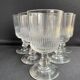 6 grands verres en cristal taillé XIXème