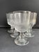 6 grands verres en cristal taillé XIXème