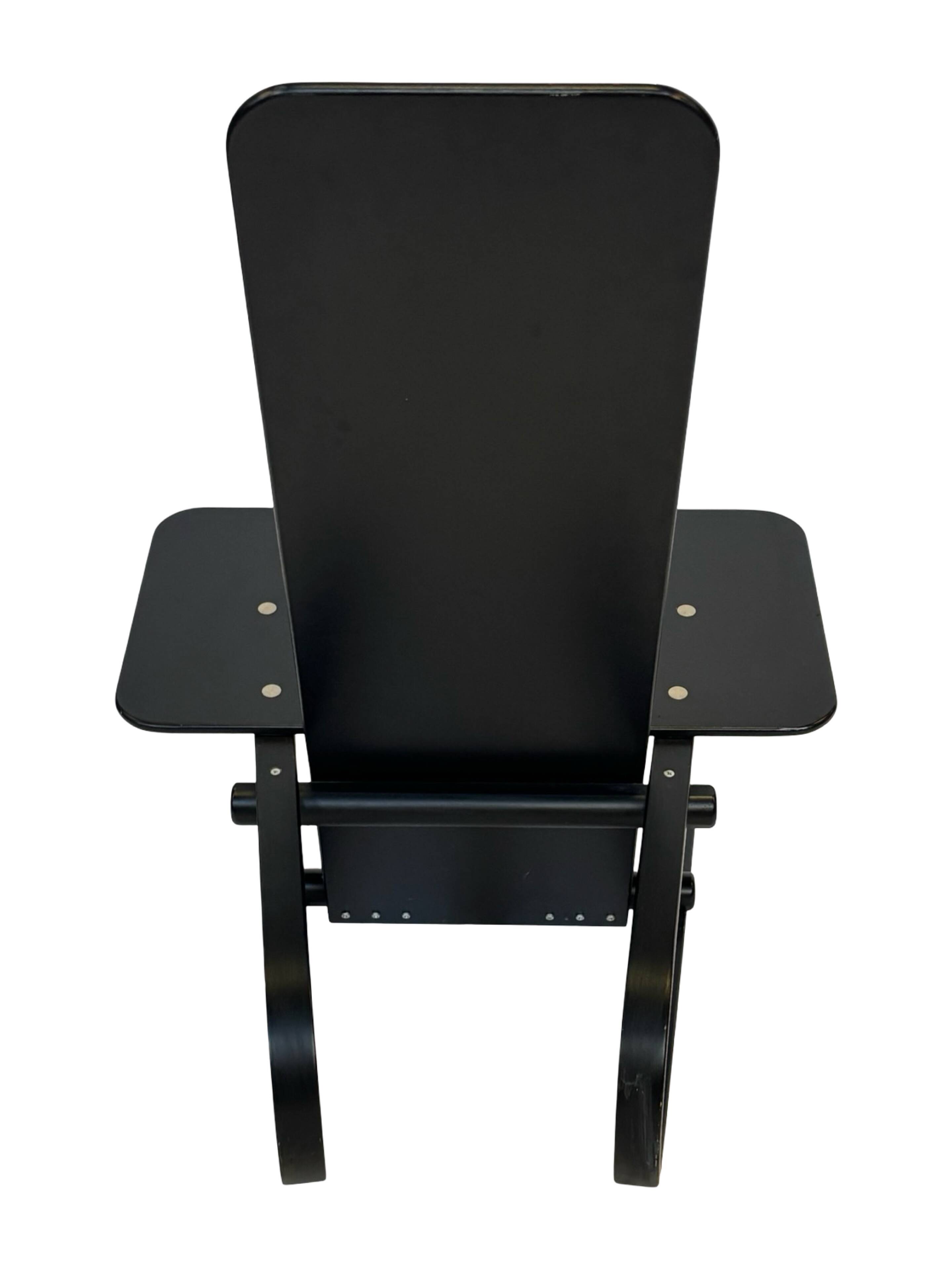 Vintage Danish postmodern Andreas Hansen plywood armchair