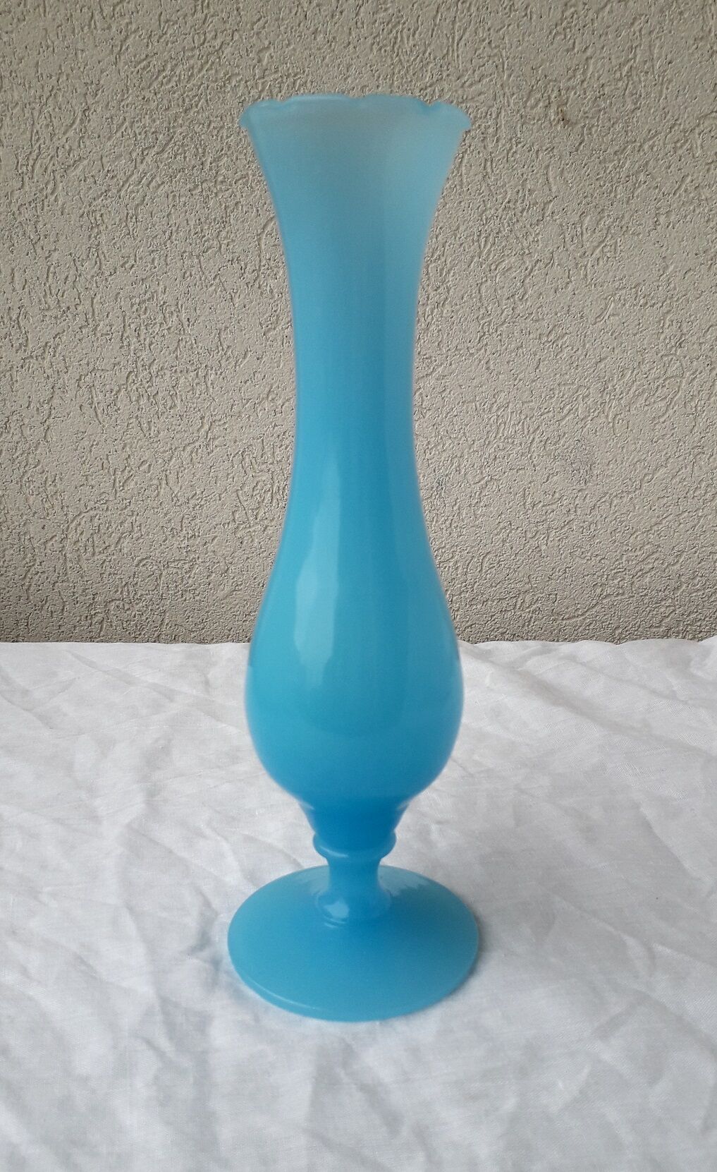 Opaline blue vase