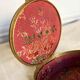 Round brass jewelry box