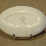 Ravier earthenware Salins décor Jurançon painted vintage hand