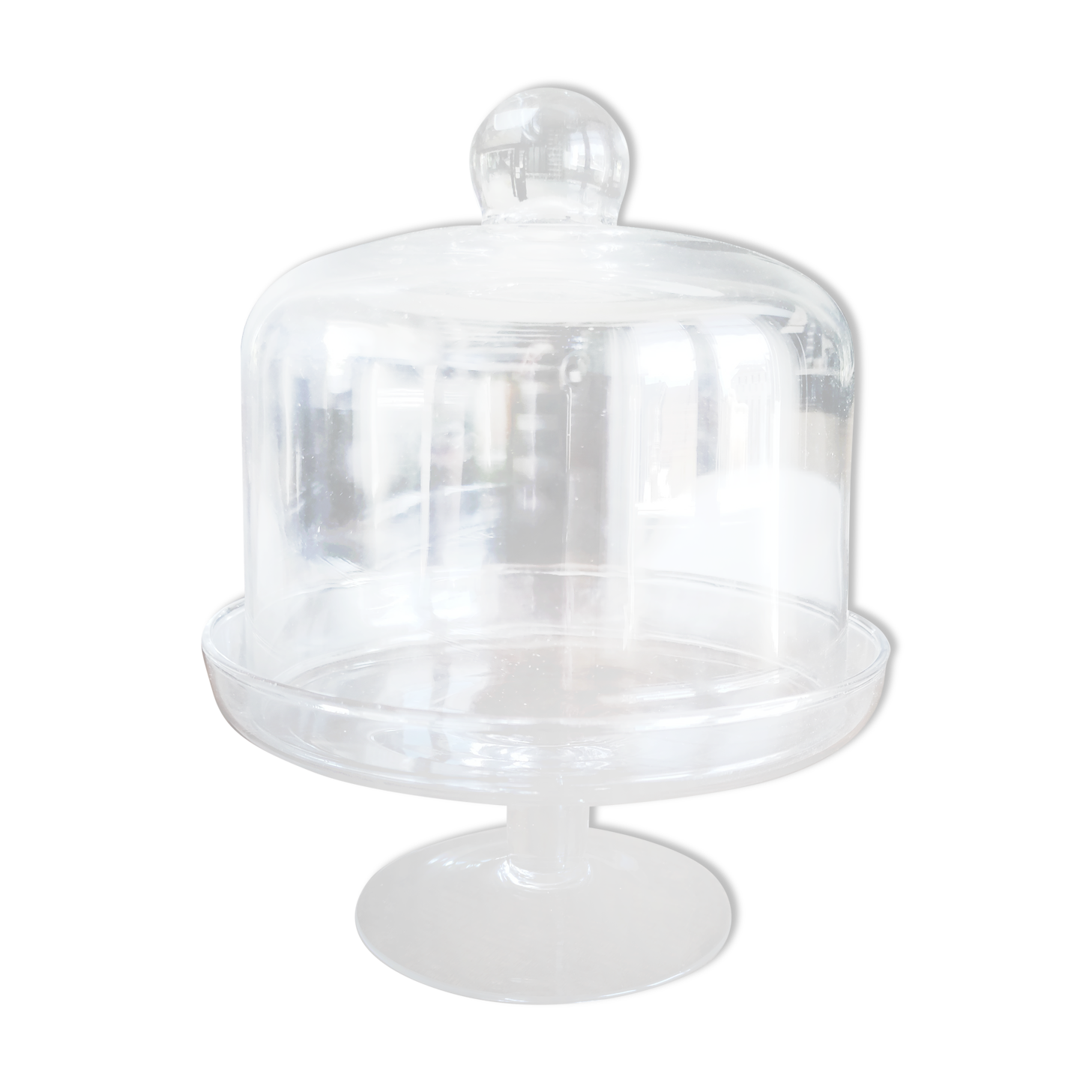 Glass bell on low stand