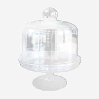 Glass bell on low stand
