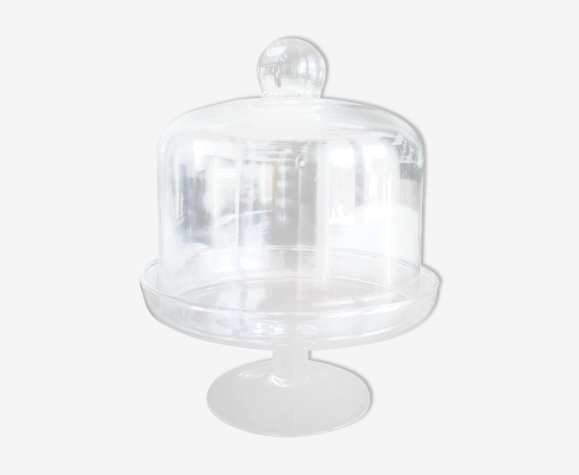 Glass bell on low stand