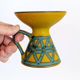 Bougeoir Céramique Ceramano | Poterie Ouest Allemande Années 60