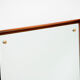 Vintage Scandinavian mirror in teak H 128 cm
