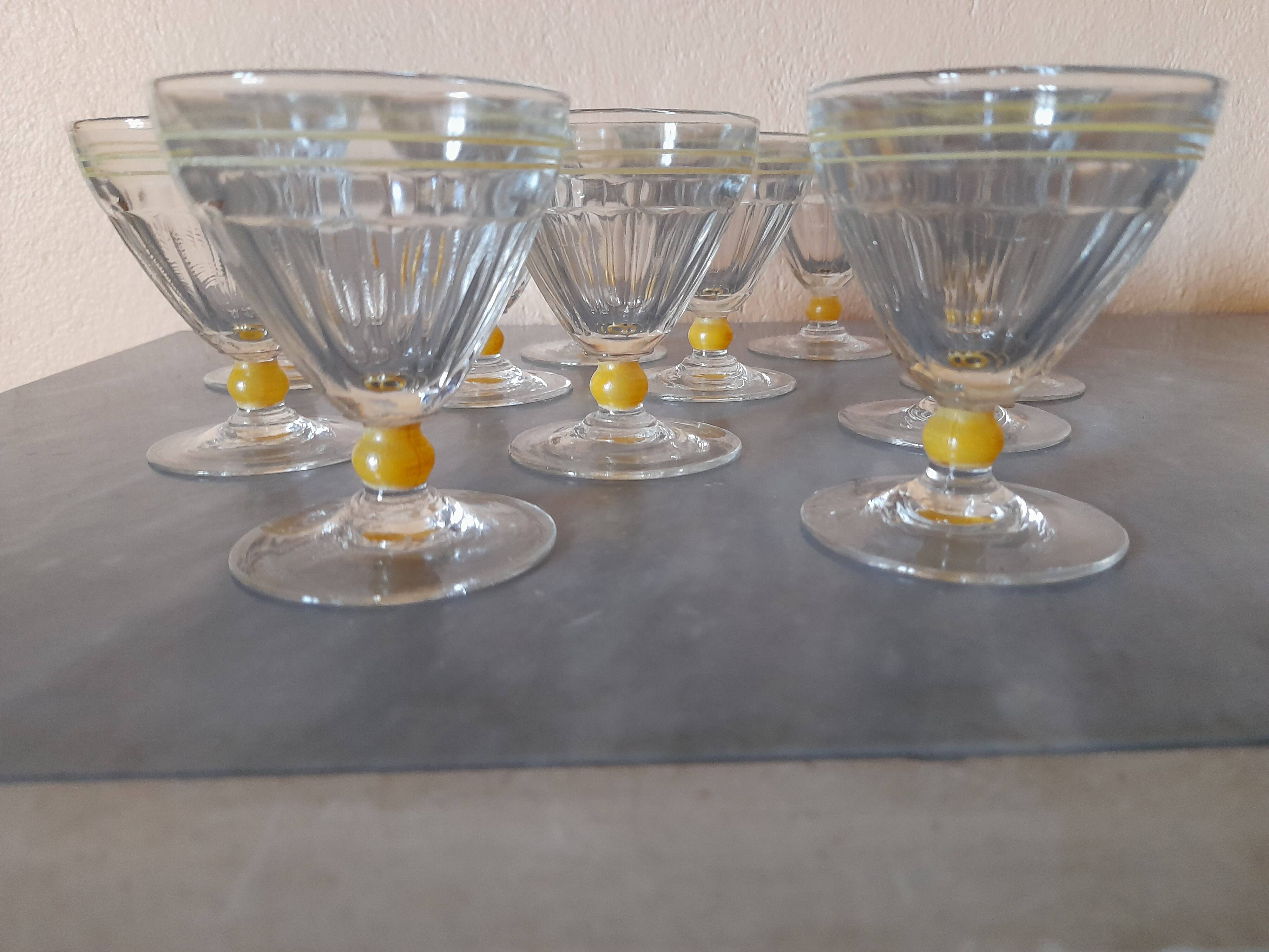 Art Deco wine glasses