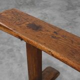 Pair of rustic Oak Benches, France, 1850