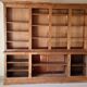 Library in solid cherry wood, Louis Philippe style.