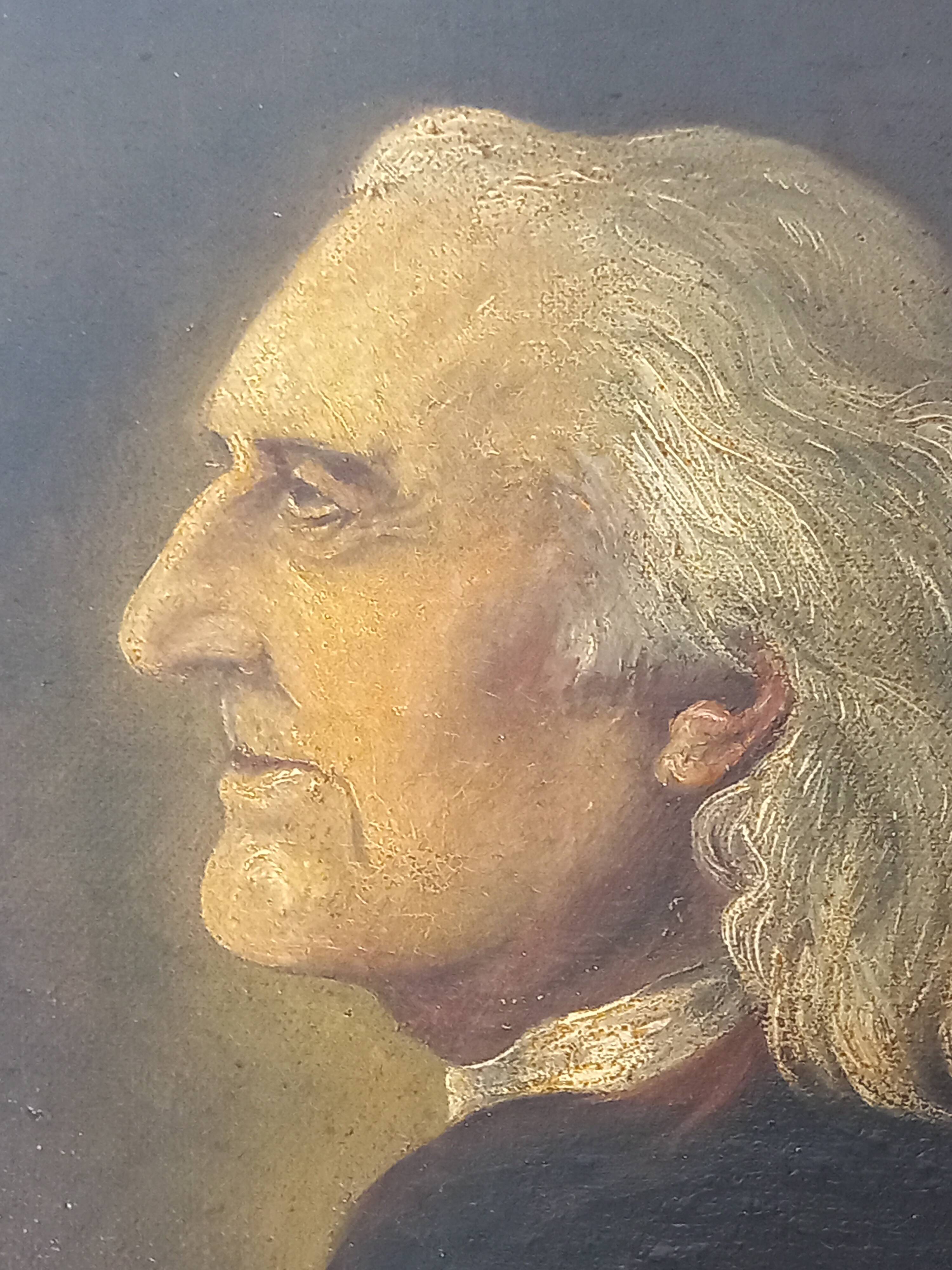 Charismatic Portrait of the Composer Franz Liszt – Oil On Canvas