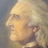 Charismatic Portrait of the Composer Franz Liszt – Oil On Canvas