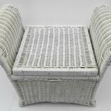 Rattan chest bench