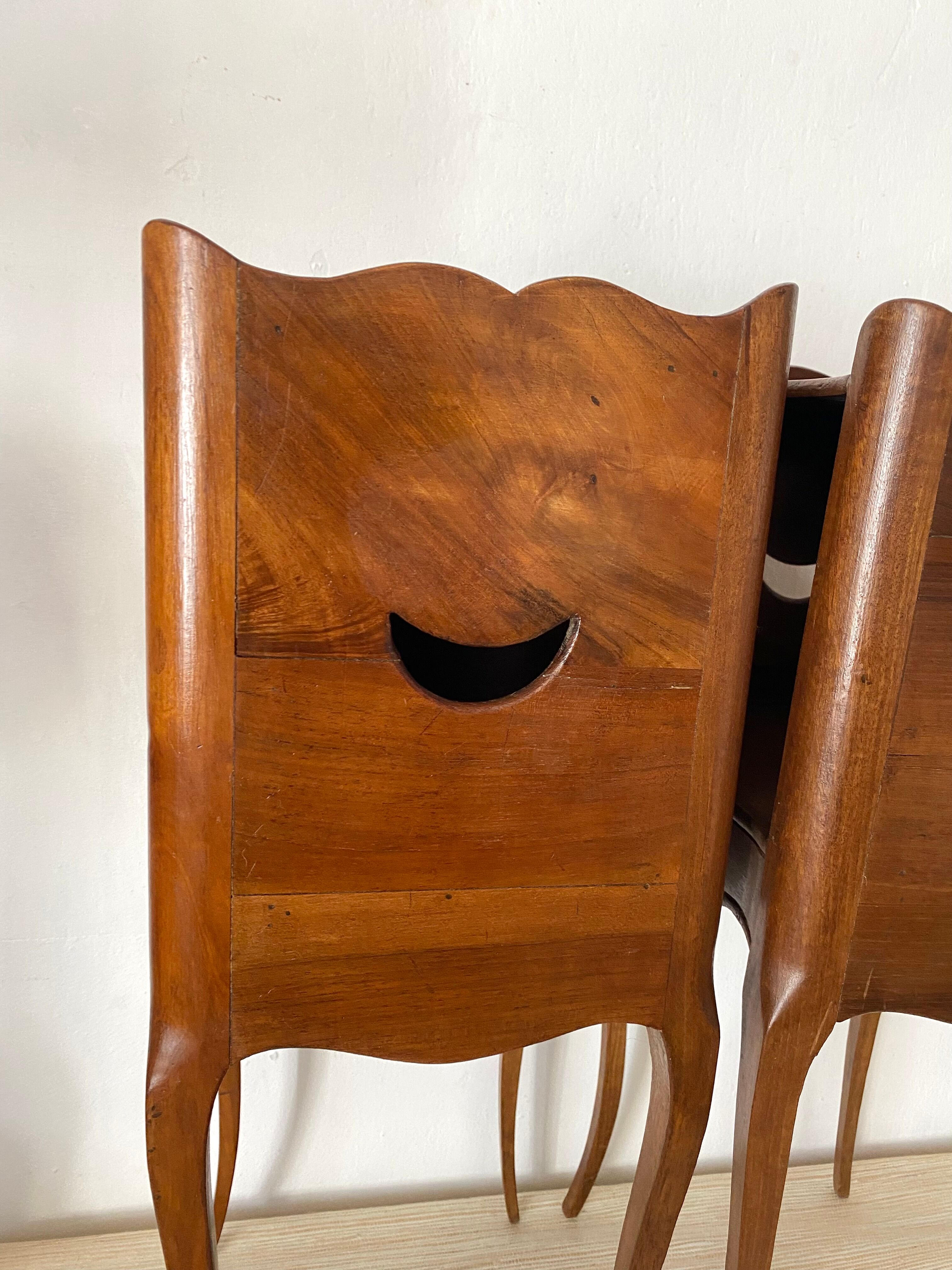 Pair of old louis XV style bedside tables