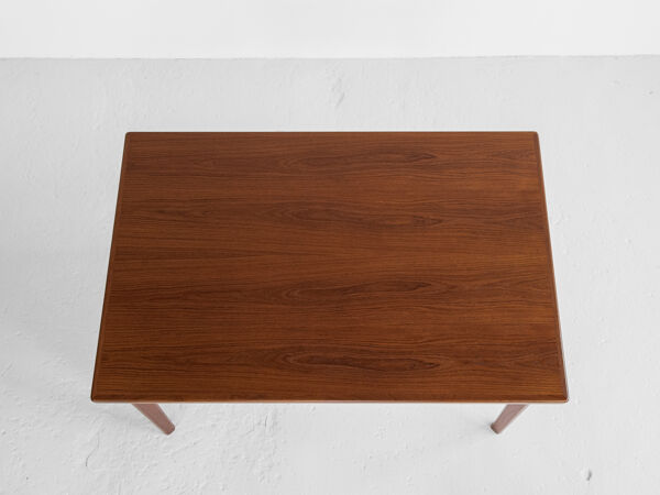 table à manger rectangulaire danoise du milieu du siècle en teck des années 1960 - avec des extensions cachées