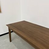 Table de ferme "Dark Brown" en chêne massif 300 X 90 cm
