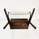 Modernist side table with newspaper rack, Ilse Mobel, Germany, 1960s.